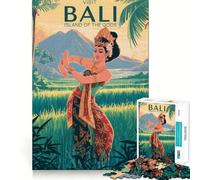 Visit Bali︰ Island of The Gods Jigsaw 1000 Pieces for Teenagers Mind Boost Fun Zero Gap Captivating Leisure for Cozy Indoors (38x52cm)