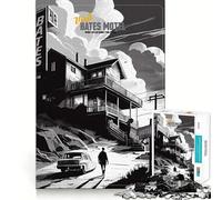 Visit Bates Motel 1000 Piece Jigsaws for Adults Brain Recall Game Tight Interlock No Gaps Calming Mental Break Activity (38x26cm)