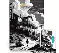 Visit Bates Motel 1000-piece Puzzle for Teenagers Mind Skill Fun Uniform Size Precise Pieces Relaxing Indoor Group Activity (50x75cm)