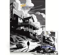 Visit Bates Motel Adults 1000 Pieces Puzzle Reasoning Practice Easy Enjoyment Premium Edges Lovely Gift (38x52cm)