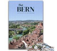 Visit Bern 1000 Pieces Jigsaw Puzzle for Adults& Teens, for 14+ Train Your Brain And Your Hands Christmas Game Gifts 1000pcs (50x75cm)