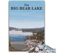 Visit Big Bear Lake Puzzles 1000 Pieces for Teenagers, Staycation Kill Time Birthday Present, Gifts, Wall Art for 14+ 2000pcs (70x100cm)