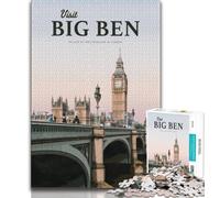 Visit Big Ben Jigsaw Puzzles for Teenagers 2000 Piece Puzzle,Challenging Game Gifts for Is Ideal As A Gift for The Whole Family 70x100cm