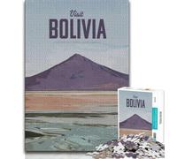 Visit Bolivia Adult Jigsaws 1000 Pieces Difficult,Learning Educational Toys Family Games Gifts for Friends And Family 38x26cm