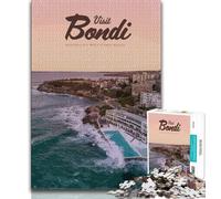 Visit Bondi Jigsaw Puzzles for Adults,Challenging Game And Family Play with Fully Interlocking Randomly Shaped Pieces 50x75cm