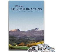 Visit Brecon Beacons 1000 Pieces Jigsaw Puzzle for Adults& Teens, for 14+ Train Your Brain And Your Hands Christmas Game Gifts 1000pcs (50x75cm)