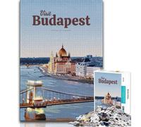 Visit Budapest Jigsaws 1000 Pieces for Adults,Challenging Game And Family Play for Is Ideal As A Gift for The Whole Family 50x75cm
