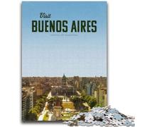 Visit Buenos Aires Jigsaw Puzzles for Adults 1000 Piece Puzzle, Decompressing Intellectual Educational Toy Educational Game for Birthday, Chrismas 1000pcs (50x75cm)