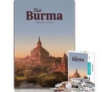 Visit Burma Puzzles for Adults Teens 1000pc Puzzle,Decompressing Intellectual Educational Toy Great Gifts And Toys 38x26cm