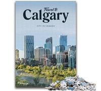 Visit Calgary Jigsaw Puzzles for Adults Teenagers Jigsaws Puzzle, Educational Family Game Suitable for Desktop Decoration 1000pcs (50x75cm)