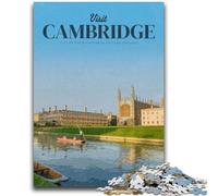 Visit Cambridge Jigsaw Puzzles for Teenagers 1000 Piece, for Age 14+ Fun Games Fun Activities at Home, Birthday Gifts, Travel Gifts 1000pcs (50x75cm)