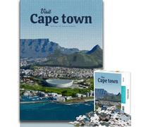 Visit Cape Town 1000 Piece Jigsaw Puzzles for Adults Gifts,Help The Brain Exercise Addictive Toys to Cultivate Patience Great Gift 50x75cm