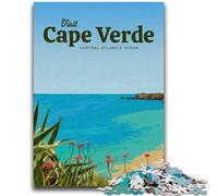 Visit Cape Verde 1000 Pieces Jigsaw Puzzles For Teens And Adults, Challenging Game And Family Play Parent-child Interaction 1000pcs (50x75cm)
