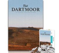 Visit Dartmoor 1000 Piece Jigsaw Puzzles for Teenagers,Challenging Game And Family Play with Fully Interlocking Randomly Shaped Pieces 38x26cm