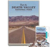 Visit Death Valley Classic Wooden Jigsaw, Adults, 1000 Pieces | Section-by-section building - focused tabletop leisure in spare time.