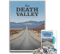 Visit Death Valley Colourful Wooden Jigsaw Puzzle 1000 Pieces for Adults | Section-by-section building: a practical indoor pastime during indoor leisure.