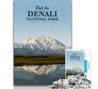 Visit Denali 1000 Pieces Jigsaw Puzzle For Adults Teens,Decompressing Intellectual Educational Toy Birthday Present,Gifts,Wall Art 38x26cm