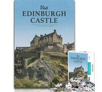 Visit Edinburgh Castle Jigsaw Puzzles for Adults 1000 Piece,Toys Educational Games Stress Relieving Suitable for Desktop Decoration 50x75cm