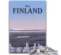Visit Finland 1000 Pieces Jigsaw Puzzles for Adults And Teens, for 14+ Train Your Brain And Your Hands Christmas Game Gifts 1000pcs (50x75cm)