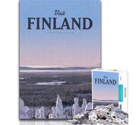 Visit Finland 1000 Pieces Jigsaw Puzzles For Teens And Adults,Toys Educational Games Stress Relieving Great Gifts And Toys 38x26cm