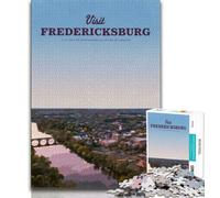 Visit Fredericksburg 1000 Piece Jigsaw Puzzles for Adults Gifts,Challenging Game And Family Play for Is Ideal As A Gift for The Whole Family 50x75cm