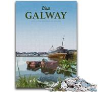 Visit Galway Jigsaw Puzzles for Teenagers 1000 Jigsaws, for Age 14+ Fun Games Fun Activities at Home, Birthday Gifts, Travel Gifts 1000pcs (26x38cm)