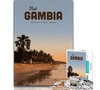 Visit Gambia Puzzles 1000 Pieces for Teenagers,Educational Games Home Decoration Deal As Gifts for The Whole Family 38x26cm