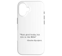 Visit Good Books, Live In The Bible Charles Spurgeon Quote Case for iPhone 16
