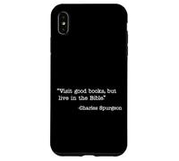 Visit Good Books, Live In The Bible Charles Spurgeon Quote Case for iPhone XS Max