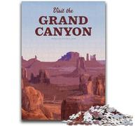 Visit Grand Canyon 1000 Pieces Jigsaw Puzzle For Adults Teens, Help The Brain Exercise Addictive Toys to Cultivate Patience Perfect Decoration 1000pcs (26x38cm)