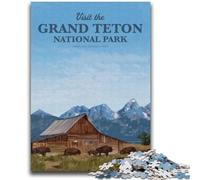 Visit Grand Teton Adult Jigsaws 1000 Piece, Suitable for Ages 14 And Up Toy Wall Decor Birthday And Unique Gifts 2000pcs (70x100cm)