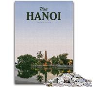 Visit Hanoi Jigsaw Puzzles for Adults 1000 Jigsaws, Challenging Game for Is Ideal As A Gift for The Whole Family 1000pcs (26x38cm)