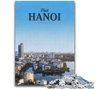 Visit Hanoi Jigsaw Puzzles for Adults 1000 Piece Puzzle,for Educational Game Challenge Toy for Is Ideal As A Gift for The Whole Family (50x75cm)