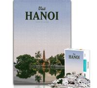 Visit Hanoi Puzzles for Adults Teens 1000 Pieces,Family Game Stress Reliever Difficult Challenge Great Gifts And Toys 38x52cm