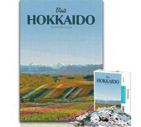 Visit Hokkaido Jigsaw Puzzles for Adults,for Educational Game Challenge Toy for Is Ideal As A Gift for The Whole Family 50x75cm