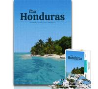 Visit Honduras 1000 Pieces Jigsaw Puzzles For Teens And Adults,Educational Toys Is Ideal As A Gift for The Whole Family 50x75cm