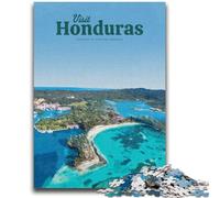 Visit Honduras Jigsaw Puzzles for Adults 1000, Educational Games Home Decoration Unique Home Decor And Gifts 1000pcs (26x38cm)