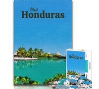 Visit Honduras Jigsaw Puzzles for Teenagers 1000 Piece Puzzle,Help The Brain Exercise Addictive Toys to Cultivate Patience A Work of Art 50x75cm
