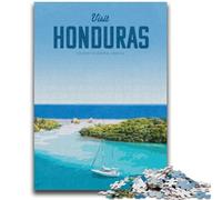 Visit Honduras Puzzles for Adults Teens 1000 Pieces, Brain Intelligence Challenge Addictive Toys Birthday Gifts for Age 14+ 1000pcs (26x38cm)