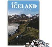 Visit Iceland Jigsaw Puzzles for Adults 1000, Educational Games Home Decoration Suitable for Desktop Decoration 2000pcs (70x100cm)