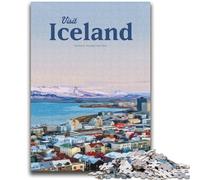 Visit Iceland Puzzles 1000 Pieces for Adults, Decompressing Intellectual Educational Toy Educational Game for Birthday, Chrismas 2000pcs (70x100cm)
