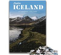Visit Iceland Puzzles for Adults And Teenagers, Help The Brain Exercise Addictive Toys to Cultivate Patience Perfect Decoration 1000pcs (26x38cm)