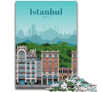 Visit Istanbul 1000 Piece Jigsaw Puzzle for Adults Teens, Suitable for Ages 14 And Up Wall Decoration Christmas Birthday Gift 1000pcs (50x75cm)