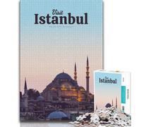 Visit Istanbul Jigsaw Puzzles for Adults,for Educational Game Challenge Toy for Is Ideal As A Gift for The Whole Family 38x26cm