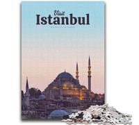 Visit Istanbul Puzzles for Teenagers Teens 1000pc Puzzle, Challenging Game And Family Play Parent-child Interaction 1000pcs (50x75cm)