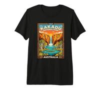 Visit Kakadu National Park Australia Vintage Travel Poster Premium T-Shirt