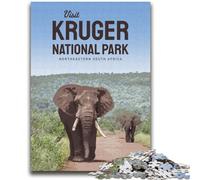 Visit Kruger National Park Puzzles for Teenagers Teens 1000pc Puzzle, Educational Family Game Suitable for Desktop Decoration 2000pcs (70x100cm)