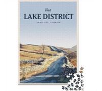 Visit Lake District 1000 Piece Jigsaw, 52x38cm/1000pcs