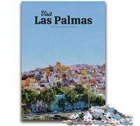 Visit Las Palmas JigsawPuzzle 1000 Pieces for Teenagers, Family Game Stress Reliever Difficult Challenge Gifts for Friends And Family 1000pcs (26x38cm)