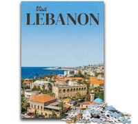 Visit Lebanon Puzzles for Teenagers 1000 Pieces, Challenging Game Toys Wall Decoration Unique Birthday And Xmas Gifts 1000pcs (50x75cm)